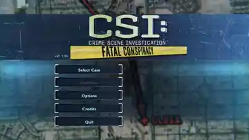 CSI Fatal Conspiracy (USA) screen shot title